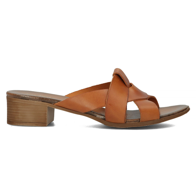 Leather flip-flops Filippo 40236 brown