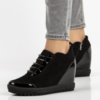 Wedge ankle boots Filippo DBT1010/21 BK black