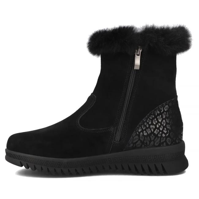 Leather ankle boots Filippo DBT7271/25 BK black