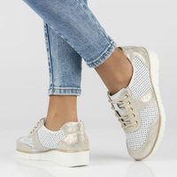 Leather shoes Filippo DP028/23 WH white