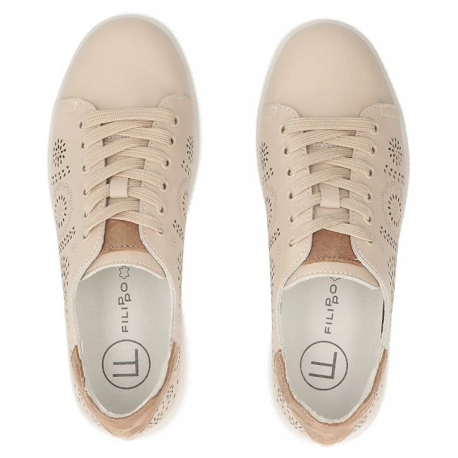 Leather shoes Filippo DP7681/26 BE beige