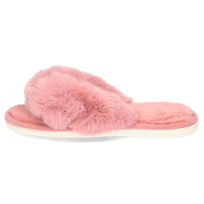 Slippers fur flip-flops pink