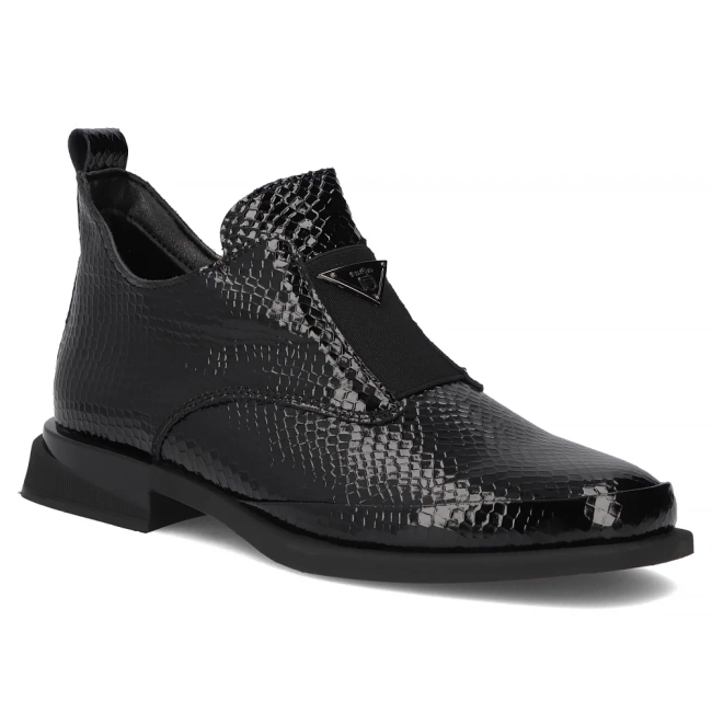 Skórzane botki Filippo DBT6425/25 BK czarne
