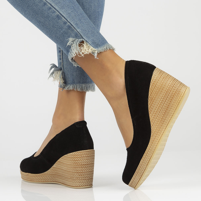 Leather shoes Filippo DP3521/22 BK SU black