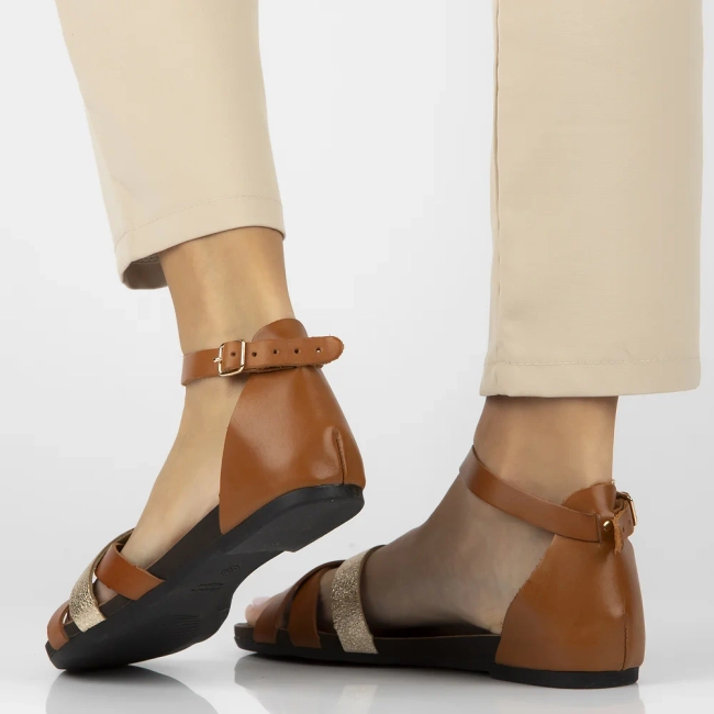 Leather sandals Filippo 40225 brown