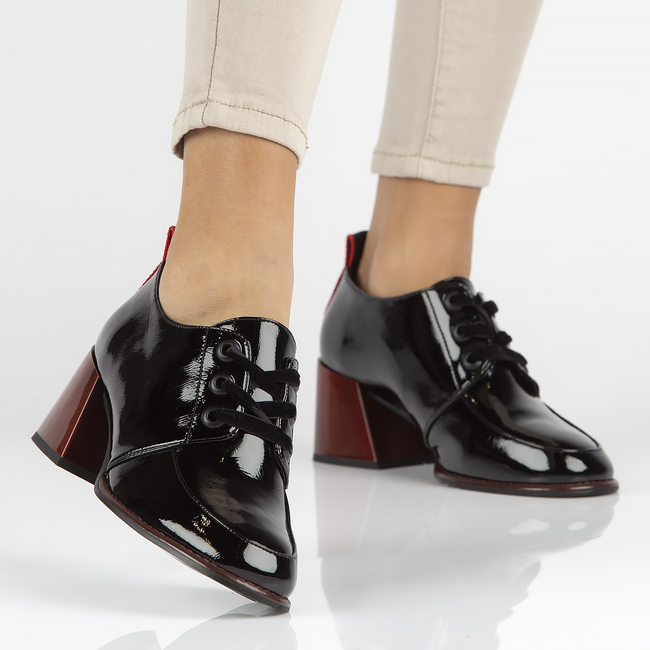 Leather shoes Filippo DP3732/22 BK black