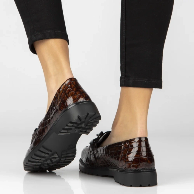 Leather shoes Filippo DP8325/26 BR brown
