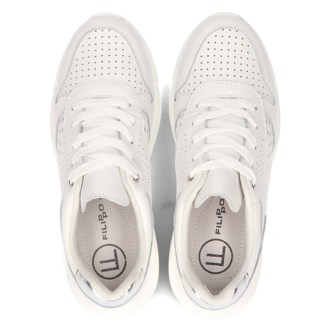 Leather Sneakers Filippo DP2156/21 WH white