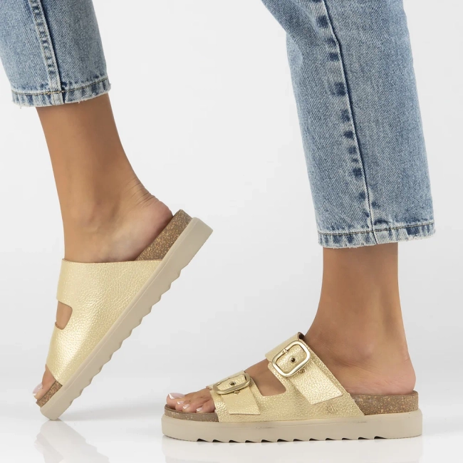 Slippers Yokono TUNEZ-130 PER PLATINO gold