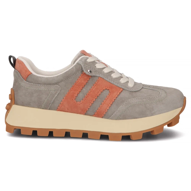 Leather sneakers Filippo DP6743/26 KH OR khaki