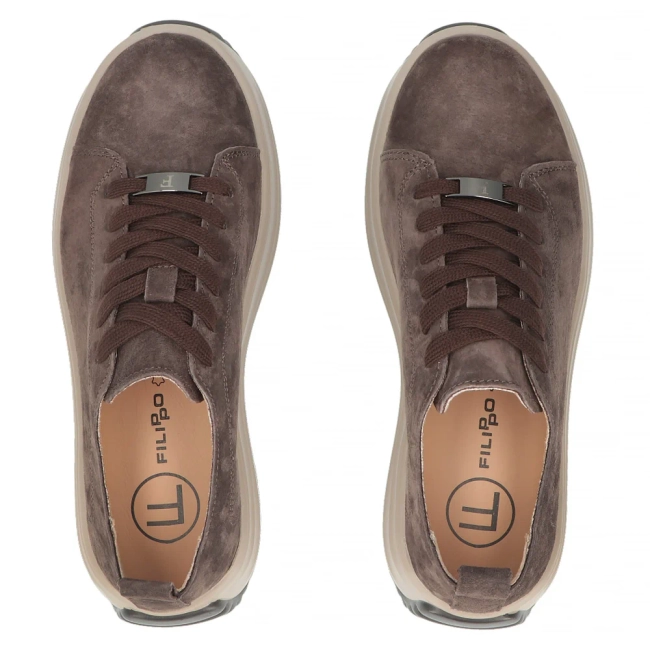 Leather sneakers Filippo DP8339/26 D BR brown