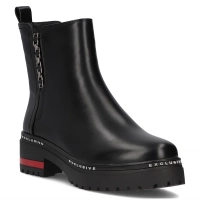 Botki na platformie Filippo DBT6626/24 BK czarne