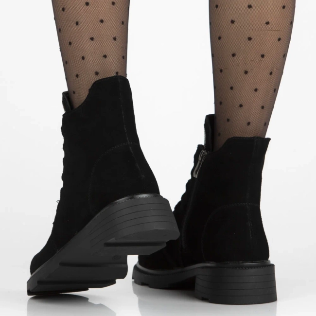 Leather ankle boots Filippo DBT7297/25 BK black