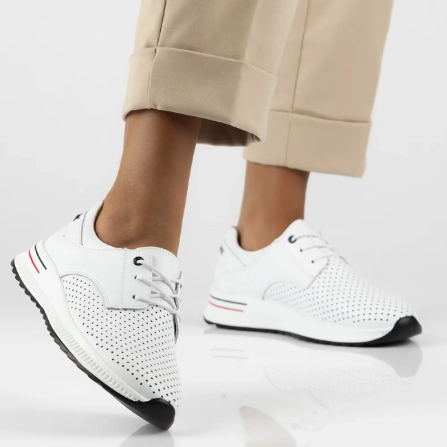 Leather shoes Filippo DP6022/25 WH white