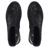 Skórzane botki Filippo DBT8074/26 BK GO czarne