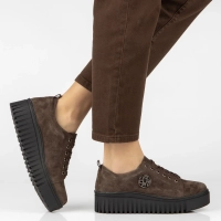 Leather sneakers Filippo DP8271/26 D BR brown