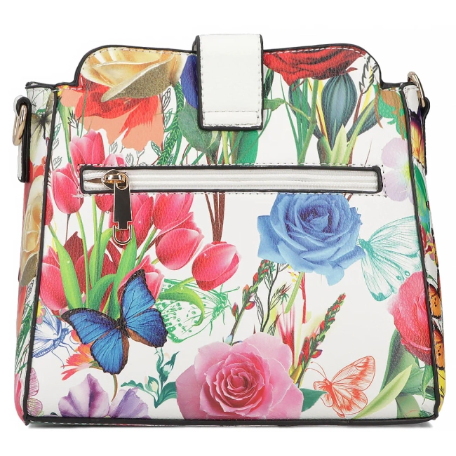 White handbag mila flora