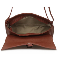 Handbag Toscanio Leather Messenger Bag C108 red