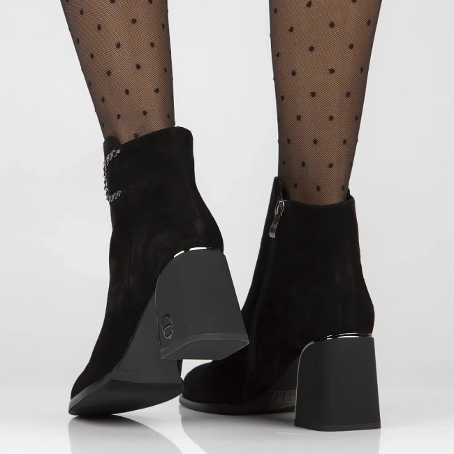 Leather ankle boots Filippo DBT6006/23 BK black