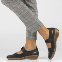 Leather Shoes Filippo 41399-14 navy