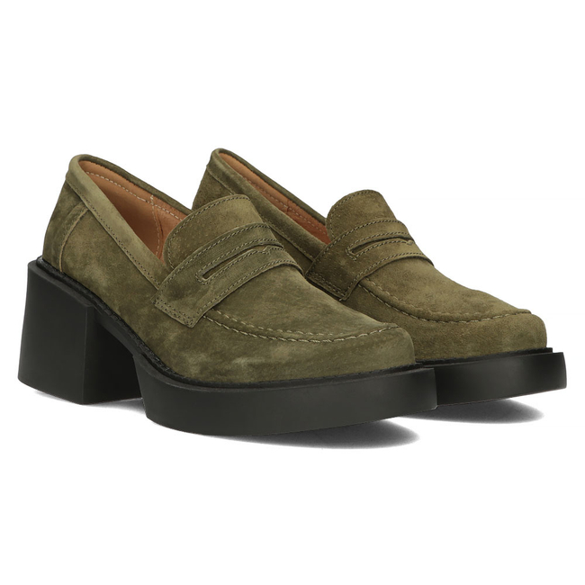 Leather shoes Filippo DP4685/23 KH khaki
