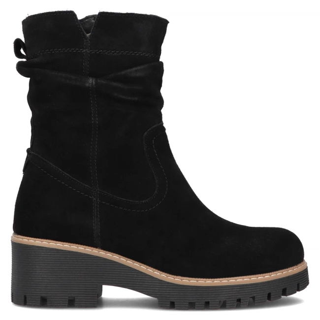 Leather ankle boots Filippo DBT6402/24 BK black