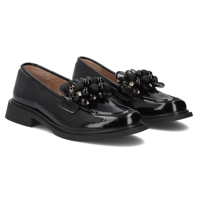 Skórzane lordsy Filippo DP8279/26 BK L czarne