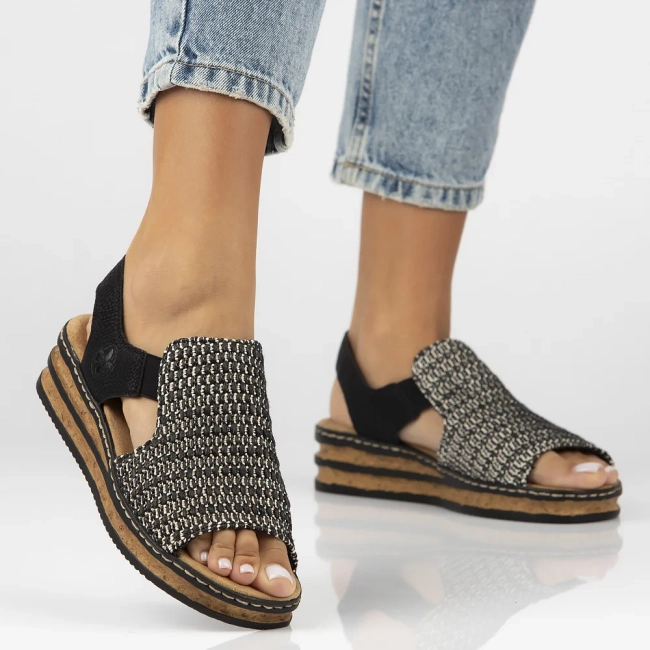 Sandals Rieker 62971-00 Black