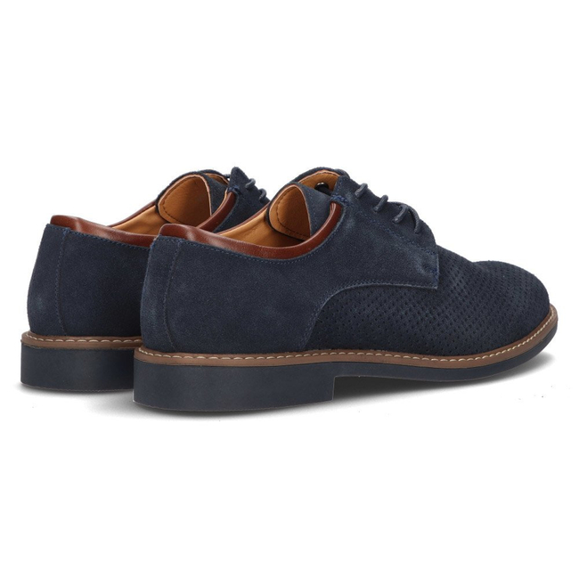 Leather shoes Filippo MP2399/21 NV navy blue