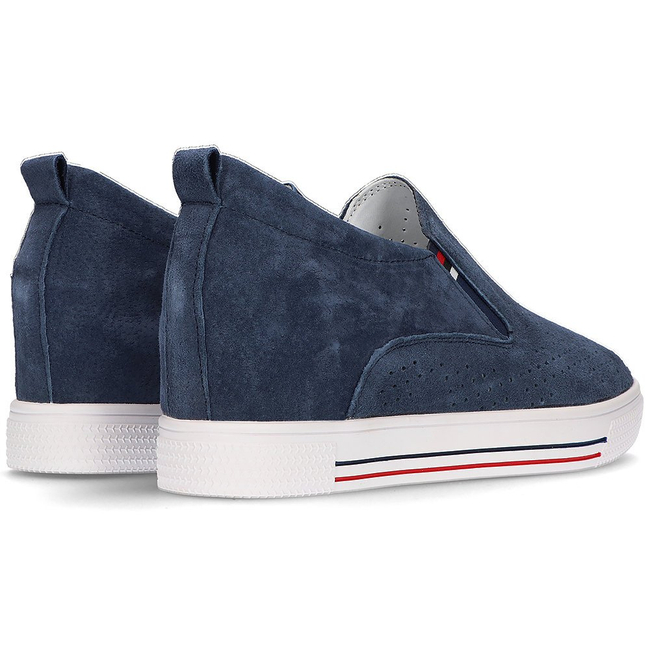 Leather shoes Filippo DP1356/21 NV navy blue