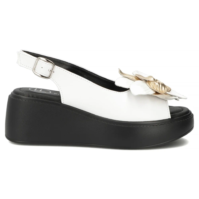 Leather sandals Filippo DS7578/26 WH white