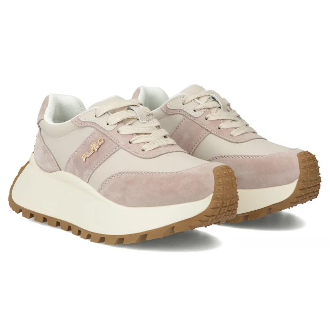 Leather sneakers Filippo DP6785/25 BE beige