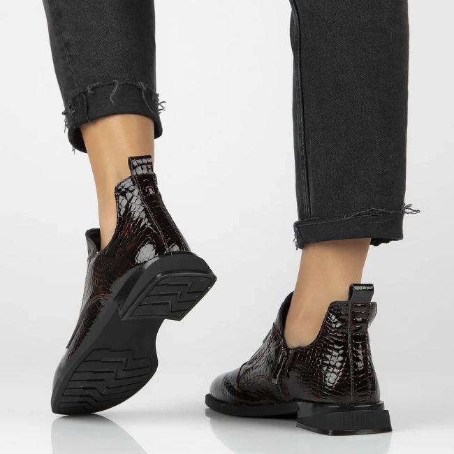 Leather ankle boots Filippo DBT6493/25 BR brown