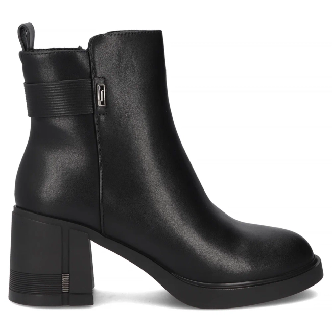 Leather ankle boots Filippo DBT6519/25 BK black