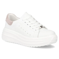Leather sneakers Filippo DP6739/25 WH BE white