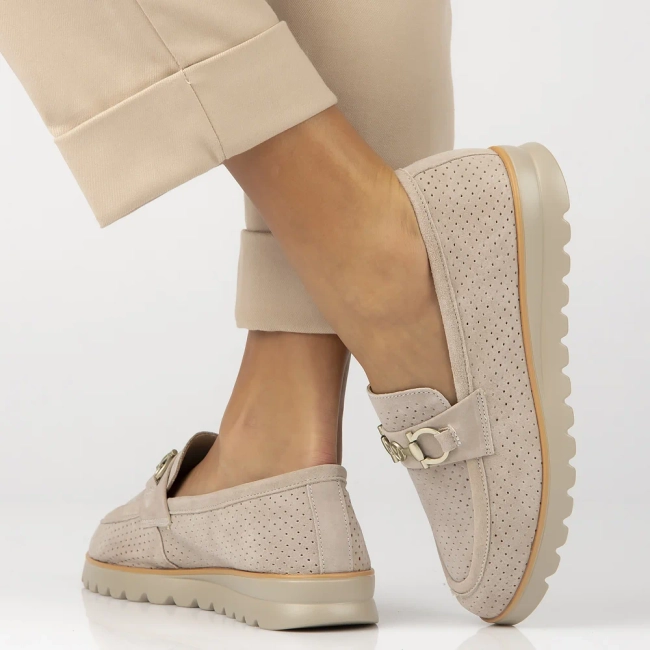 Leather shoes Filippo DP6851/25 BE beige