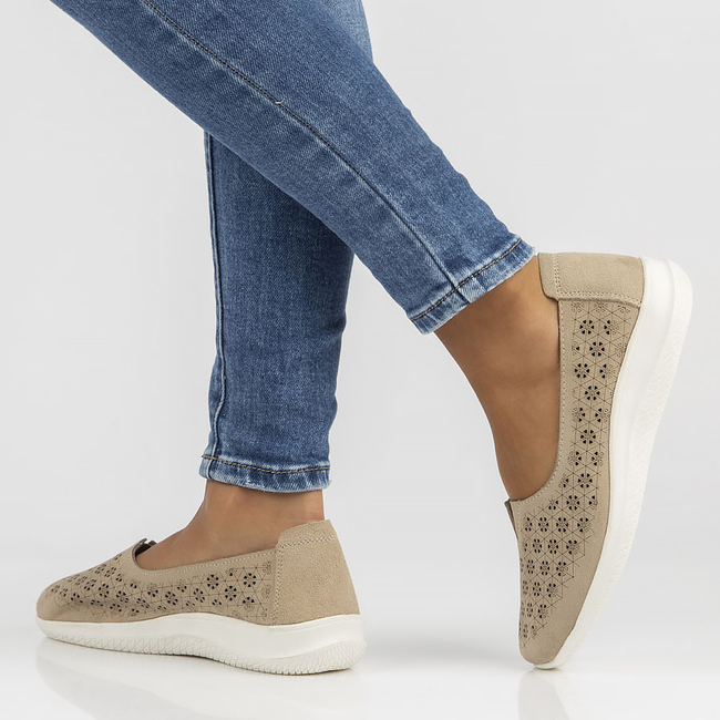 Leather shoes Filippo DP3673/22 BE beige