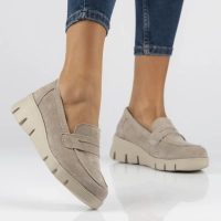 Leather shoes DP6248/24 BE beige