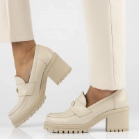 Leather shoes Filippo 20168 beige