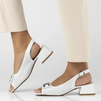 Leather sandals Filippo DS6986/25 WH white