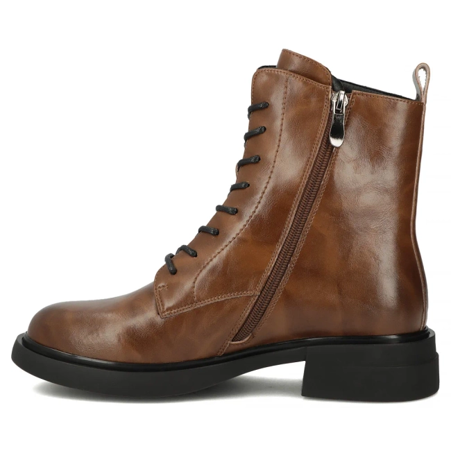 Leather ankle boots Filippo DBT7361/25 BR brown