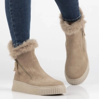 Leather ankle boots DBT6484/24 BE beige