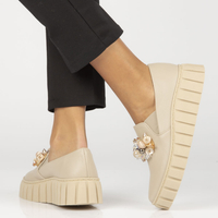 Leather shoes Filippo 198 beige