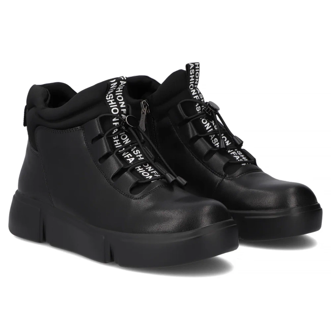 Leather ankle boots Filippo DBT6532/25 BK black