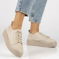 Leather shoes Filippo DP6116/24 BE beige