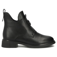 Skórzane botki Filippo DBT8135/26 BK czarne