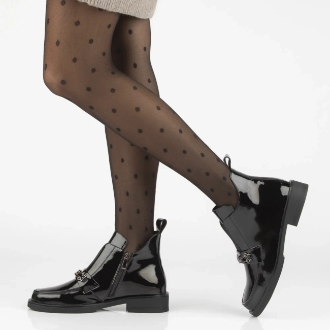 Leather ankle boots Filippo DBT7318/25 BK black