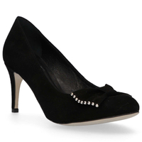 Czółenka Filippo 1430 Czarny zamsz