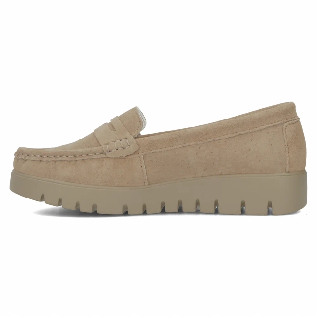 Leather loafers Filippo DP6045/24 BE beige