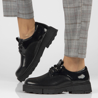 Leather shoes Filippo DP4179/22 BK black